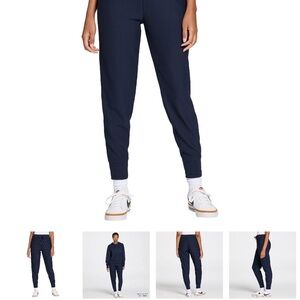 Ribbed Knit Jogger Pants - black